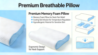 Oreiller cervical ergonomique personnalisé par le fabricant pour oreiller orthopédique en mousse à mémoire de forme corrigeant le sommeil, vente en gros