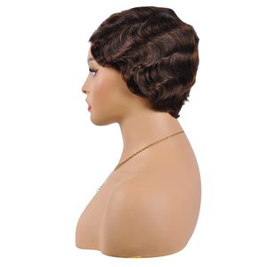 วิกผมบ๊อบสั้นทรงพิกซี่ทำจากผมแท้สี # 4 - Product Image 4