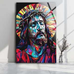 Arte Murale in <span class=keywords><strong>Vetro</strong></span> <span class=keywords><strong>Temperato</strong></span> di Alta Qualità con Tema Religioso di Gesù, Decorazione per la Casa, <span class=keywords><strong>Quadri</strong></span> in <span class=keywords><strong>Vetro</strong></span> <span class=keywords><strong>Temperato</strong></span> - Product Image 4