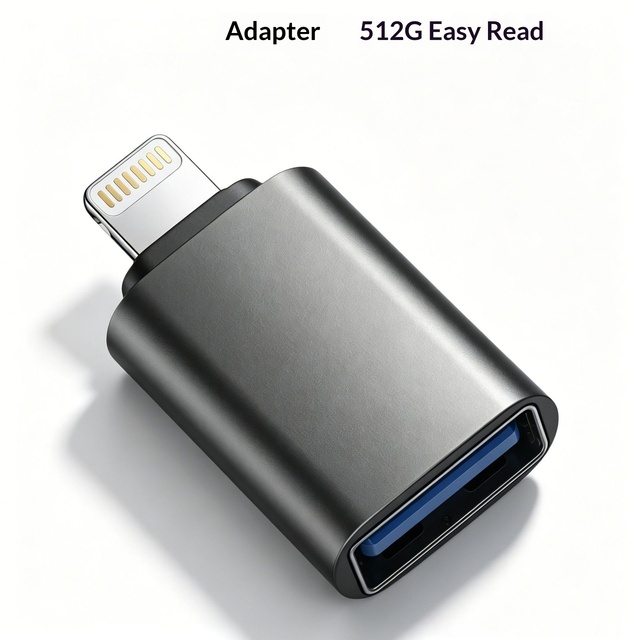 Mobile Metal OTG Adapter USB 1.1 Converter Flash Drive Compatible with iPhone 1-Year Warranty Model LMD-00176