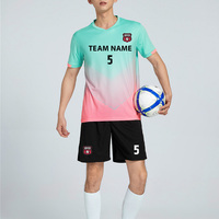 Kits de maillots de football d'entraînement d'équipe évacuant l'humidité avec impression personnalisée, tenues en 11 tailles avec des remises en gros