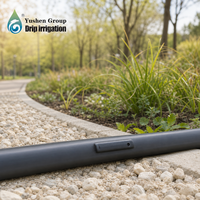 Ligne d'irrigation goutte-à-goutte intégrée Yushen 16 mm en PE noir avec émetteurs plats intégrés – Composants du système d'arrosage souterrain pour l'agriculture