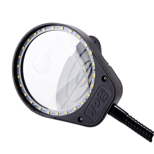 3X/10x xách tay kẹp loại Bảng Máy tính để bàn 26 Led Bàn Đèn LED máy tính để bàn Clip Magnifier OEM USB điện megnifying <span class=keywords><strong>Glass</strong></span> Đen 500mm - Product Image 5