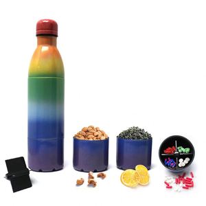 Nouvelle Bouteille Thermos Tendance 2026 en Acier Inoxydable avec Compartiment de Rangement Intégré - Product Image 4
