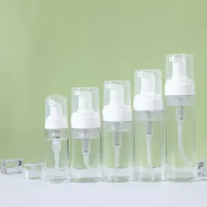Пользовательские 100 мл 200 мл пластиковый мусс пены насос бутылка мыло очищающее средство гель для душа бутылка