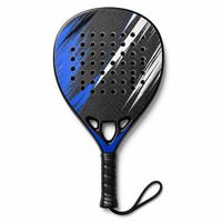 Raquette de padel en fibre de carbone 12K, noyau EVA 38 mm, cadre entièrement en carbone, logo personnalisé