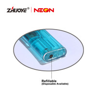 Briquet à gaz butane portable rechargeable avec logo personnalisé, coupe-vent, électronique, rechargeable par USB, allumage sans flamme, cadeau