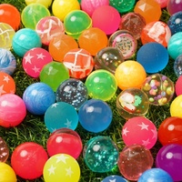 Balles rebondissantes en caoutchouc colorées de 45 mm avec motif œil, balles d'eau en plastique pour enfants, pour le soulagement du stress, le sport, la publicité, vente en gros, cadeau