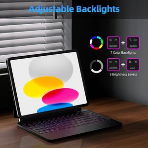 เคสคีย์บอร์ดแท็บเล็ต 11 13 นิ้ว 24 Pro Air M4 M3 M2 ไร้สาย RGB Backlit สำหรับ A2900 A2836 A2377 A2755 A2588 A2757 A2898 - Product Image 4