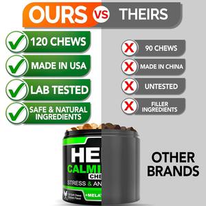 مصنع الجملة أقراص تخديرات الحيوانات الأليفة للمضغ تخفيف القلق الكلب والإجهاد للأنشطة اليومية للقطط - Product Image 4