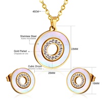 Ensemble de bijoux de luxe plaqué or 18 carats, collier et boucles d'oreilles cercle, style africain, vente chaude