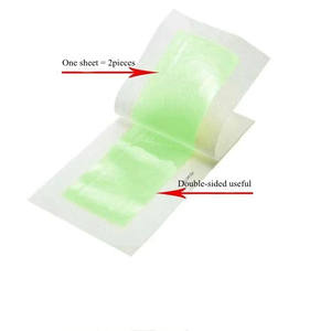 Bandes d'épilation de tissu de marque privée épilatoire bandes de <span class=keywords><strong>cire</strong></span> organique <span class=keywords><strong>froide</strong></span> de gros pour le visage et le corps - Product Image 1