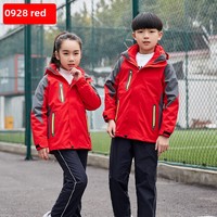 A614 Uniforme scolaire trois en un pour enfants Vêtements d'hiver coupe-vent et résistants au froid pour enfants