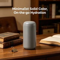 Mini tasse isotherme de poche en forme de capsule, en acier inoxydable 304, portable pour voiture et voyage, avec infuseur à thé