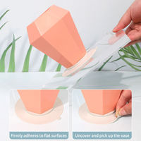 Moule en silicone de qualité alimentaire de luxe personnalisé pour vase à fleurs, utilisation extérieure, écologique, facile à nettoyer, ventouse pour plantes