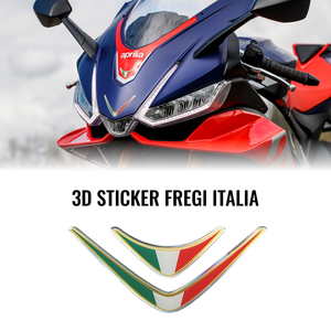 Adesivo moto 3D italia Baffo - Product Image 1
