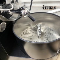TY-TECH Ty-2kg Torréfacteur de café commercial intelligent, à air chaud et flamme directe, type tambour, pour la torréfaction des grains de café