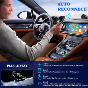 Android Auto OEM/ODM <span class=keywords><strong>adapter</strong></span> không dây Carplay Android Auto có dây để <span class=keywords><strong>adapter</strong></span> không dây không dây Carplay Dongle cho xe ô tô - Product Image 4