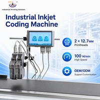 Machine d'impression de codes de lots IPS-9520 100M/MINS 2-12.7mm pour bouteilles de vin, codeur à jet d'encre pour date d'expiration