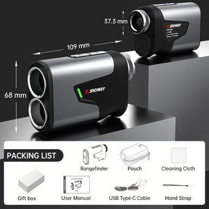 Sndway Sw-rf09, instrumen optik 1000m Mini Laser pengukur jarak teleskop untuk survei konstruksi bangunan - Product Image 3