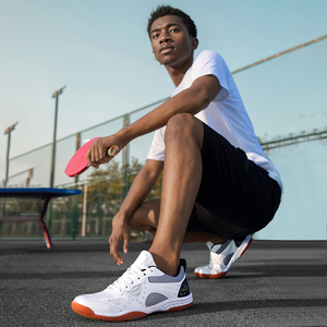Zapatillas de <span class=keywords><strong>Tenis</strong></span> de Mesa Profesionales con Cordones, Suaves y que No Dejan Marcas |   Calzado Deportivo Interior Transpirable y Antideslizante para Venta al por Mayor y Uso en Gimnasios - Product Image 6