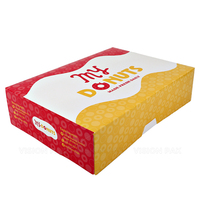Scatola di imballaggio di ciambella di carta stampata in fabbrica scatola per alimenti da forno per biscotti brownie pasticceria e pane