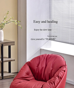 <span class=keywords><strong>Fauteuil</strong></span> pivotant de mode transfrontalière pour petits espaces Chaise de maison de style <span class=keywords><strong>coquille</strong></span> <span class=keywords><strong>d</strong></span>'<span class=keywords><strong>oeuf</strong></span> pour balcon et salon Chaise de canapé confortable - Product Image 6