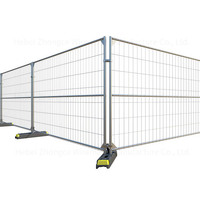 Crowder Barrier tijdelijke omheining - draagbare wegbeveiliging, menigtebeheersing, voetgangersbarrières, gegalvaniseerd ijzer, eenvoudig 3D-modelleren