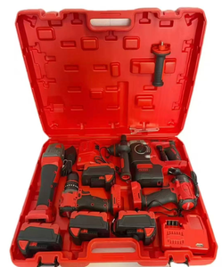 <span class=keywords><strong>Kit</strong></span> Combo Profissional de Ferramentas Elétricas Sem Fio Furadeira Manual Chave de Impacto e Esmerilhadeira Angular em Maleta Rígida para Reparos Grande Promoção - Product Image 3