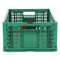Bacs de rangement pliables en polypropylène de qualité alimentaire, empilables, en maille, pour légumes et fruits, ventilés, pliables