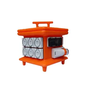 Portable Combination Distribution Box Waterproof Plastic Industrial Socket Box