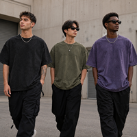 T-shirt imprimé à manches courtes en coton respirant pour hommes, style streetwear européen et américain, avec broderie et logo personnalisé, haute qualité