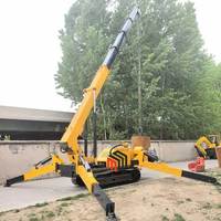 Mini-grue araignée compacte espagnole de 3 tonnes à télécommande pour l'installation de vitres