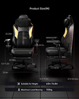Auto bewegliche Lenden kissen massage X5 Pro Gaming Stuhl heizung Benutzer definierte 160 ° Liegender Gaming Schaukel stuhl mit Taillen vibration