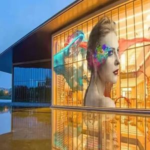 <span class=keywords><strong>Film</strong></span> transparent souple auto-adhésif super fin pour écran LED de fenêtre, <span class=keywords><strong>film</strong></span> cristallin P6 P8, écran en verre P10 - Product Image 3