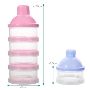 4/5 Grid Portable Milk Powder Formula Dispenser Container Storage Essential Cereal Boxes Toddle Baby Snacks Food Storage Box - Product Image 6