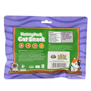 แท่งทำความสะอาดฟันแมวสัตว์เลี้ยงขนมแมวธรรมชาติขนมแมวรสปลาแซลมอนปลาทูน่าเคี้ยวผลิตภัณฑ์ขัดฟัน15กรัม * 7ชิ้น - Product Image 3