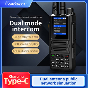 Anysecu chế độ kép PoC + Analog đài phát thanh 4g-889 PoC UHF hoặc <span class=keywords><strong>VHF</strong></span> 400-470MHz <span class=keywords><strong>136</strong></span>-<span class=keywords><strong>174MHz</strong></span> 350-400MHz giá rẻ xách tay Walkie Talkie - Product Image 2