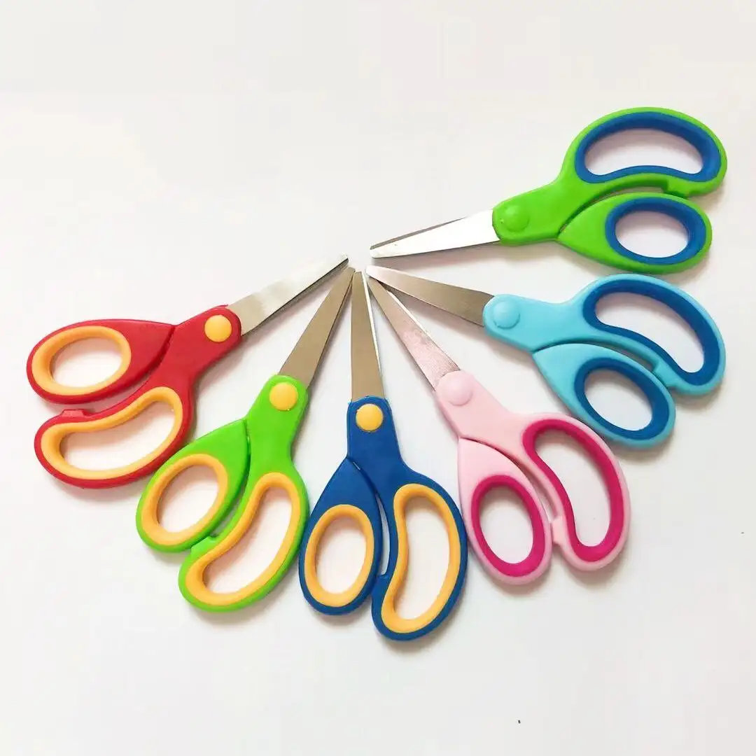 В наличии, безопасные мини-ножницы в форме бабочки для детей раннего возраста, пластиковые маленькие ножницы