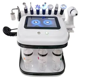 Nouvelle arrivée Machine de beauté professionnelle hydro-dermabrasion pour la gestion de la peau avec 9 poignées de fonction différentes