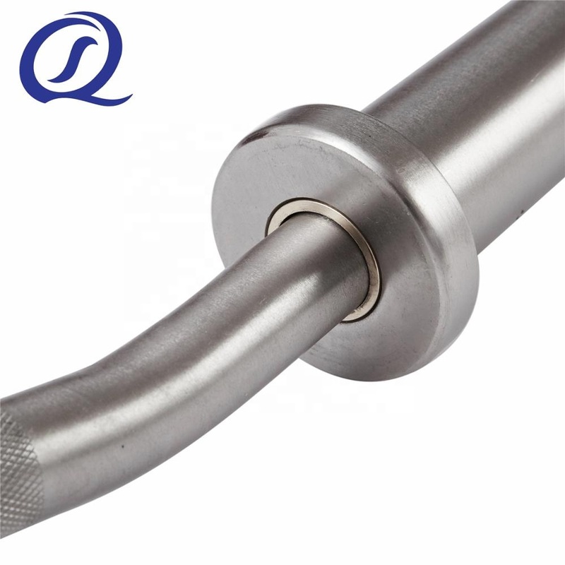 47 Inch EZ Curl Barbell Gym