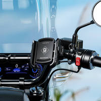 Support de téléphone pour moto Kewig M8SP-A1 36W Type C à charge rapide, étanche IP66, fixation rapide pour guidons de 22-32 mm