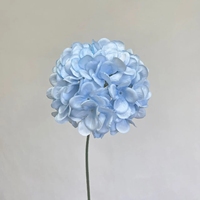 HGA Vente en gros de fleurs d'hortensia artificielles en soie à toucher réel pour la décoration florale des arches de cérémonie de mariage et des scènes