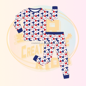Tùy Chỉnh Tre Toddler Đồ Ngủ In Hai Mảnh Phòng Chờ Đặt Trẻ Em Hữu Cơ Toddler Pyjama Thân Thiện Với Môi Trẻ Em Loungewear - Product Image 4