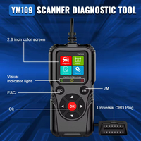 1,8 Zoll Fahrzeug-Diagnosegerät YM109 Professionelles Auto-Diagnosewerkzeug 16-Pin OBDII Scanner Test OBD2 Code-Lesegerät Mehrsprachig