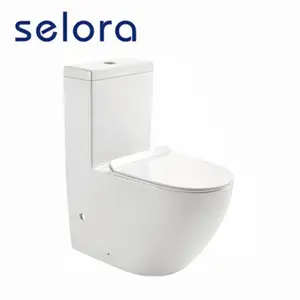 4 इंच पी-जाल धोने नीचे एक टुकड़ा बाथरूम WC पानी कोठरी चीनी मिट्टी सफेद रंग शौचालय