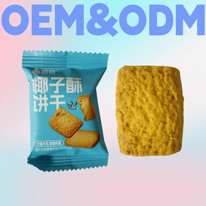 คุกกี้<span class=keywords><strong>มะพร้าว</strong></span> OEM ODM พร้อมบิสกิตแป้งไข่กรอบ ขนมเค้กอบกรอบบรรจุแยกชิ้น ขนมเค้กอบแห้ง - Product Image 1