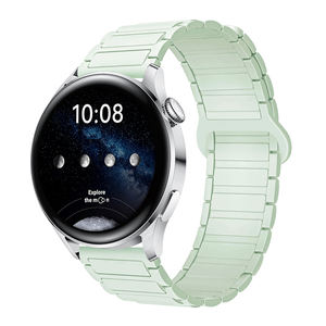 Cinturino per orologio in silicone abbinato alla moda per <span class=keywords><strong>Huawei</strong></span> <span class=keywords><strong>GT3</strong></span> / Honor 4 / 5 cinturino magnetico con tre perline - Product Image 3