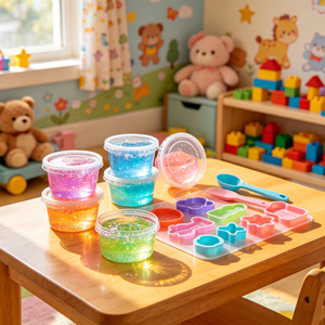 Vente flash - Jouet éducatif DIY - Kit de slime transparent avec argile colorée pour enfants - Product Image 3