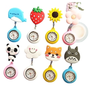 Retractable Electric Modern Cartoon Pattern <b>Nurse</b> Doctor Pocket Hang Clips Watches Colourful Hospital Medical Plastic Unisex - Product Image 1